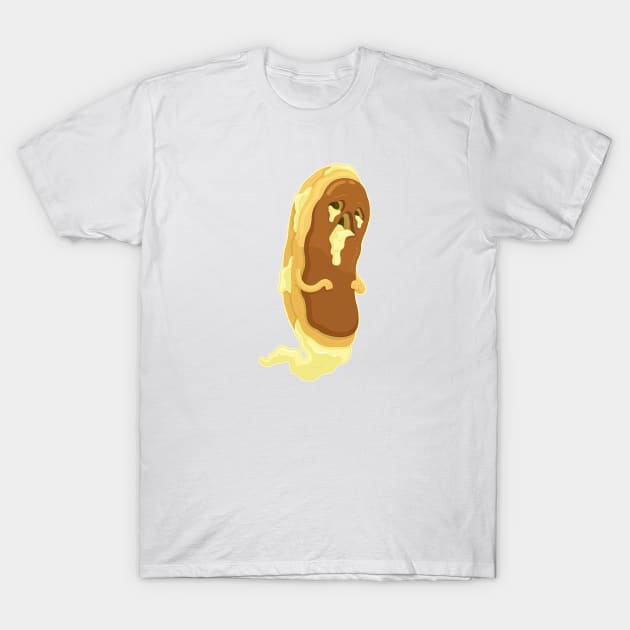 Chocolate Eclair Ghost T-Shirt by Sam Potter Design